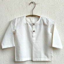 Load image into Gallery viewer, Organic White Kurta And Zoo Print Indigo Pants