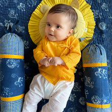 Load image into Gallery viewer, Organic Yellow Angrakha With White Pant