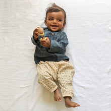 Load image into Gallery viewer, Organic Indigo Check Kurta And Indigo Raidana Kurta With Raidana Pant