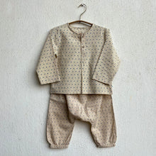 Load image into Gallery viewer, Organic Indigo Check Kurta And Indigo Raidana Kurta With Raidana Pant