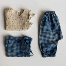 Load image into Gallery viewer, Organic Indigo Raidana And Check Angarakha With Pant