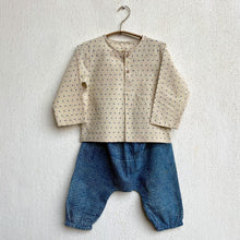 Load image into Gallery viewer, Organic Indigo Raidana Kurta And Indigo Check Kurta With Check Pant