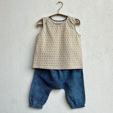 Load image into Gallery viewer, Organic Indigo Raidana Jhabla With Indigo Check Pants