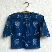 Load image into Gallery viewer, Zoo Print Indigo Kurta And Pant