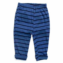 Load image into Gallery viewer, Blue Striped Lounge Pants With Car Applique Work