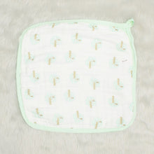 Load image into Gallery viewer, Green Owl Printed Wash Cloths-Set of 3