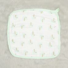 Load image into Gallery viewer, Green Owl Printed Wash Cloths-Set of 3