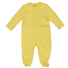 Load image into Gallery viewer, Yellow Polka Dots Printed Footsie With Folded Mittens- Pack Of 3
