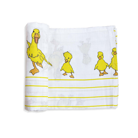 Duck Design Muslin Swaddle Wrap