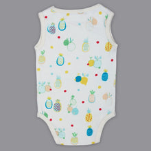 Load image into Gallery viewer, White Pineapple Printed Sleeveless Onesie