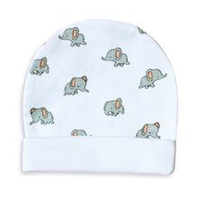 Load image into Gallery viewer, Elephant Theme Newborn Baby Cap, Booties, &amp; Mittens Set
