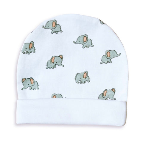 Elephant Theme Newborn Baby Cap, Booties, & Mittens Set