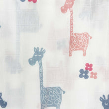 Load image into Gallery viewer, Giraffe Design Muslin Swaddle Wrap