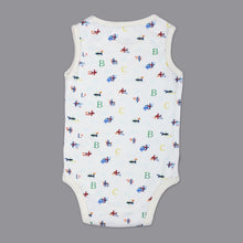 Load image into Gallery viewer, White Aeroplane Sleeveless Onesie