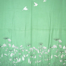 Load image into Gallery viewer, Green Spring Flower Reversible Baby Muslin Blankets