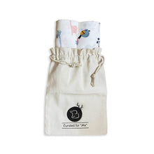 Load image into Gallery viewer, Bird & Giraffe Design Muslin Swaddle Wrap- Pack Of 2