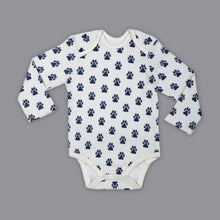 Load image into Gallery viewer, White Paws Printed Full Sleeves Onesie