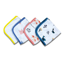 Load image into Gallery viewer, Birds & Animals Theme Baby Muslin Napkins- Pack of 4