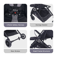 Load image into Gallery viewer, Grey Pocket Air Baby Stroller