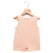 Load image into Gallery viewer, Pastel Orange Animal Printed Romper Set With White T-Shirt