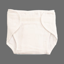 Load image into Gallery viewer, White (0-3m) Velcro Washable Padded Muslin Nappy -Pack Of 6