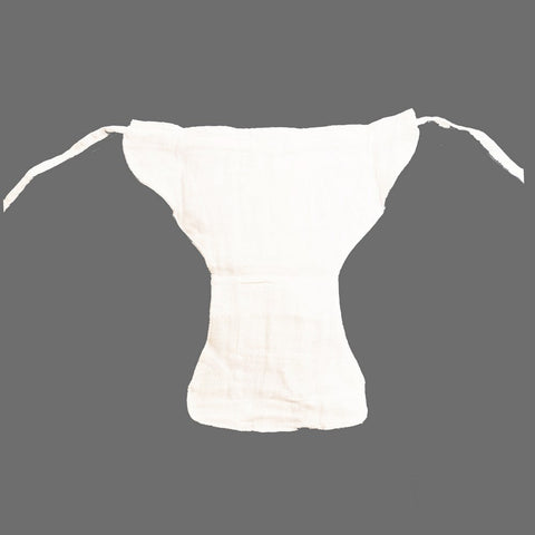 White Washable Padded Muslin Nappy - Pack of 6 (3-6m)