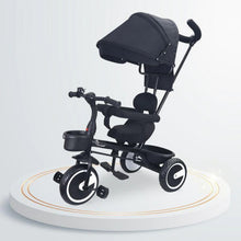 Load image into Gallery viewer, T30 Ace Tricycle 3 In 1 Adjustable Parental Control &amp; Canopy Front &amp; Rear Basket
