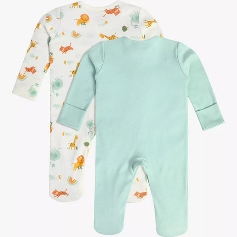 Animal Theme Full Sleeves Footsie - Pack Of 2