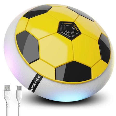 Yellow Rechargeable Battery Powered Hover Football