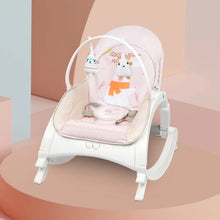 Load image into Gallery viewer, 3 In 1 Rock N Play Rocker- Adjustable Backrest Recline, Detachable Toy Bar, Soothing Music &amp; Vibration
