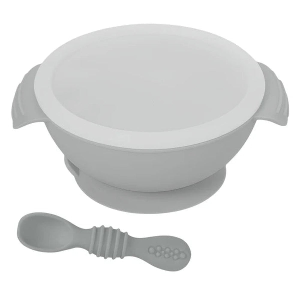 Orange Silicone Bowl & Spoon