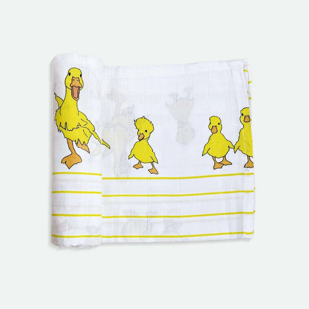 Bird, Duck & Flamingo Theme Bamboo Baby Swaddle Set- Pack Of 3