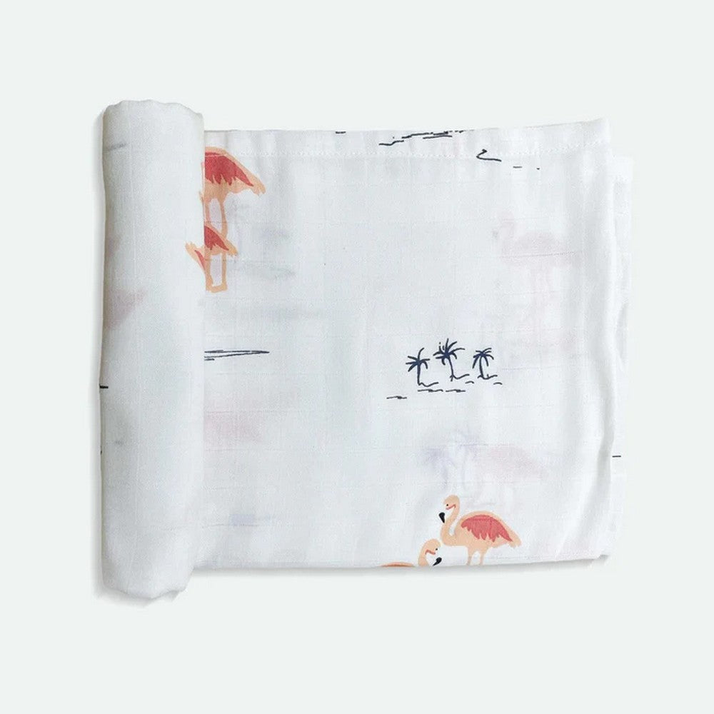 Bird, Duck & Flamingo Theme Bamboo Baby Swaddle Set- Pack Of 3