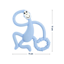 Load image into Gallery viewer, Blue &amp; Pink Easy Grip Dancing Monkey Silicone Teether
