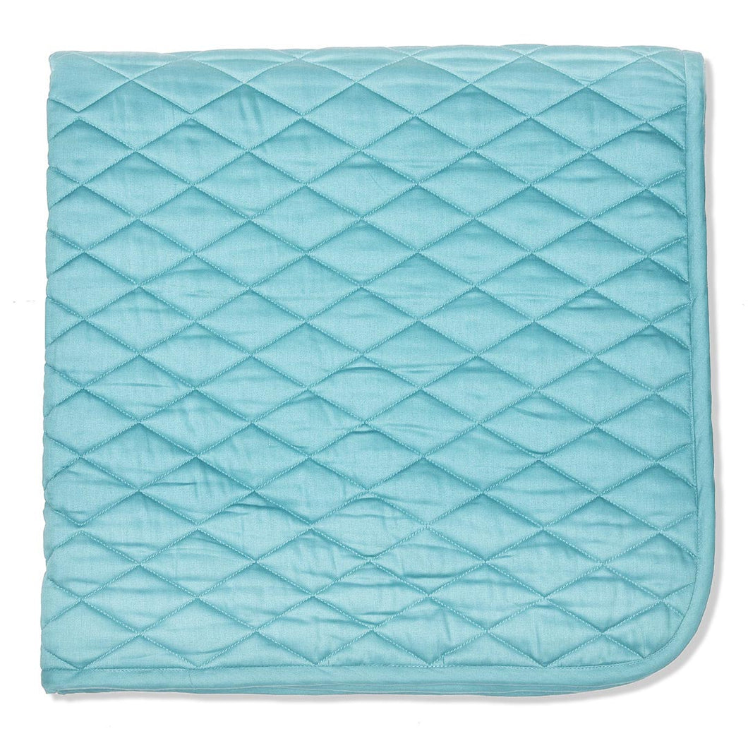 Turquoise Organic Cotton Quilted Playmat