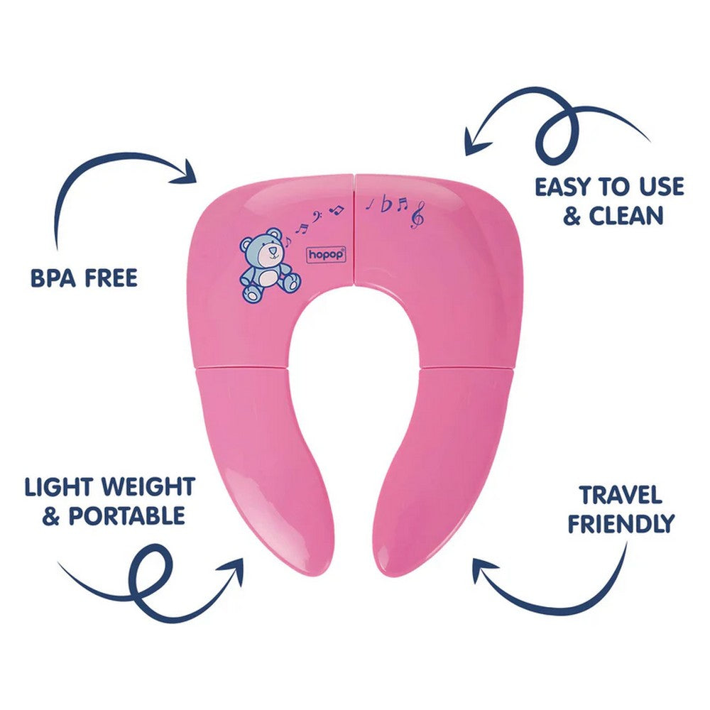Bear Theme Folding Toilet Seat