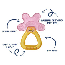 Load image into Gallery viewer, Yellow &amp; Pink Water Filled Cooling Teether
