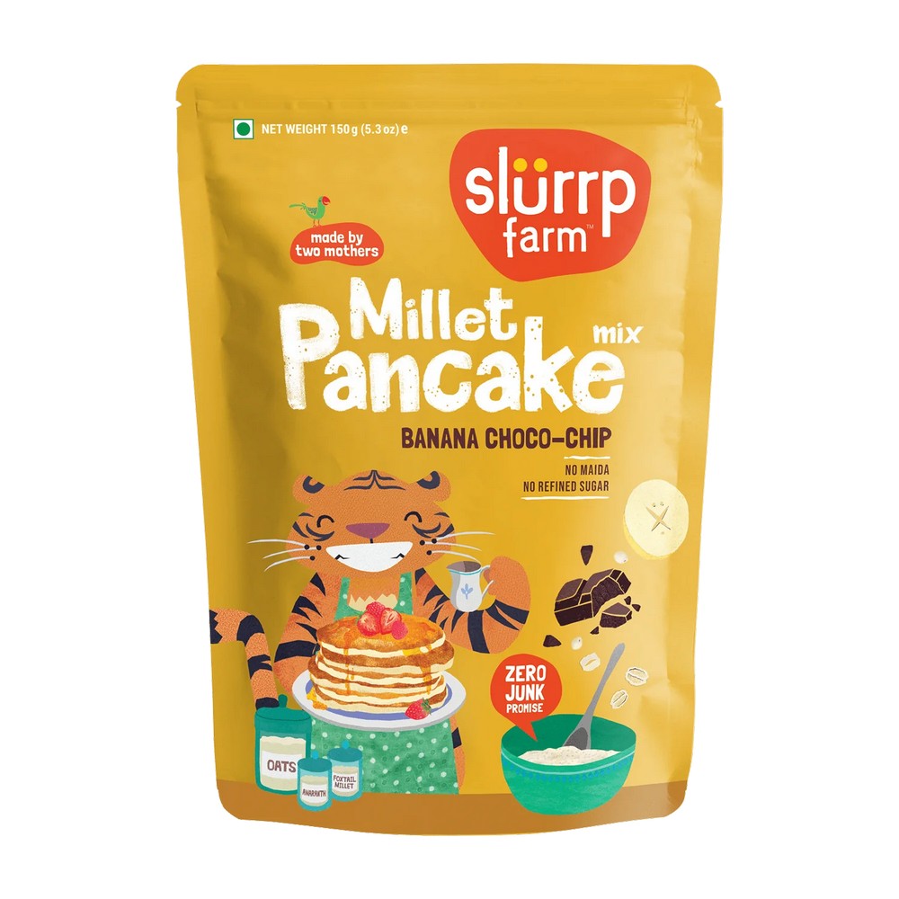 Millet Banana Choco Chip Pancake Mix - 150gm
