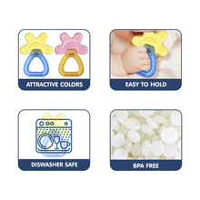 Load image into Gallery viewer, Yellow &amp; Pink Water Filled Cooling Teether
