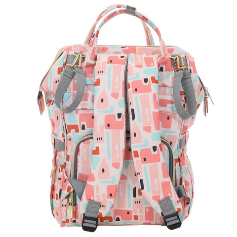 Pink Smart And Multi-Functional Diaper Bag