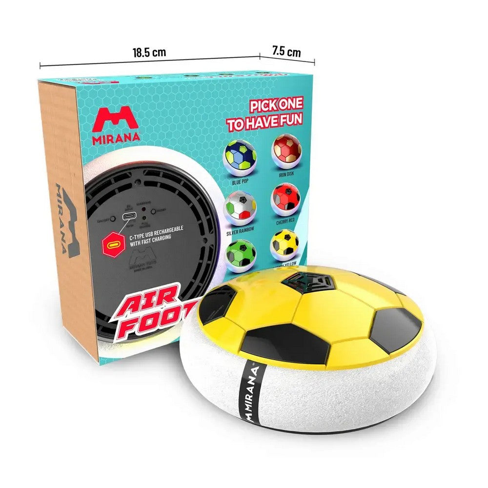 Yellow Rechargeable Battery Powered Hover Football