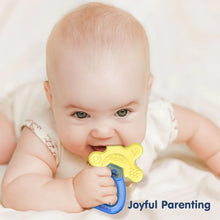 Load image into Gallery viewer, Yellow &amp; Pink Water Filled Cooling Teether
