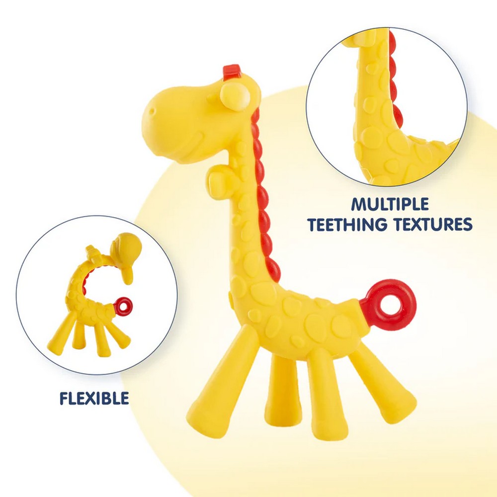 Yellow Giraffe Baby Teether