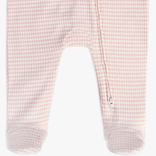 Load image into Gallery viewer, Pink Bunny Striped Full Sleeves Footsie
