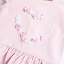 Load image into Gallery viewer, Pink Heart Embroidered Dress
