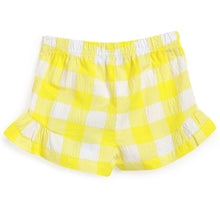 Load image into Gallery viewer, Yellow Checked Printed Shorts
