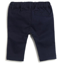 Load image into Gallery viewer, Navy Plain Solid Trouser
