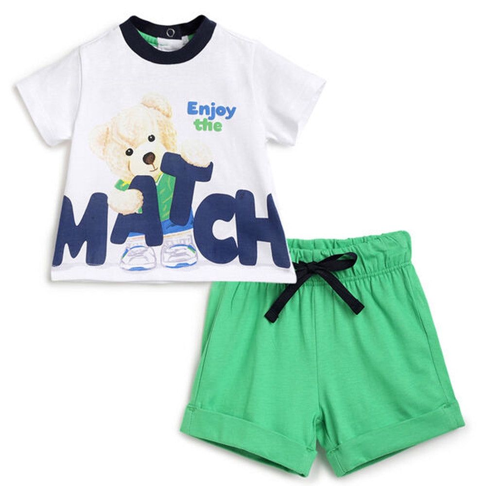 White Bear Theme With Green Shorts