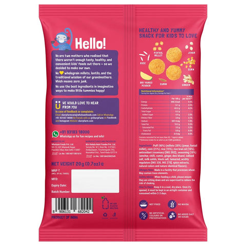 Slurrp farm Mighty Puff Mild Masala - 20gm