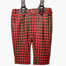 Load image into Gallery viewer, Ivory Shirt &amp; Checked Red Pant With Suspender
